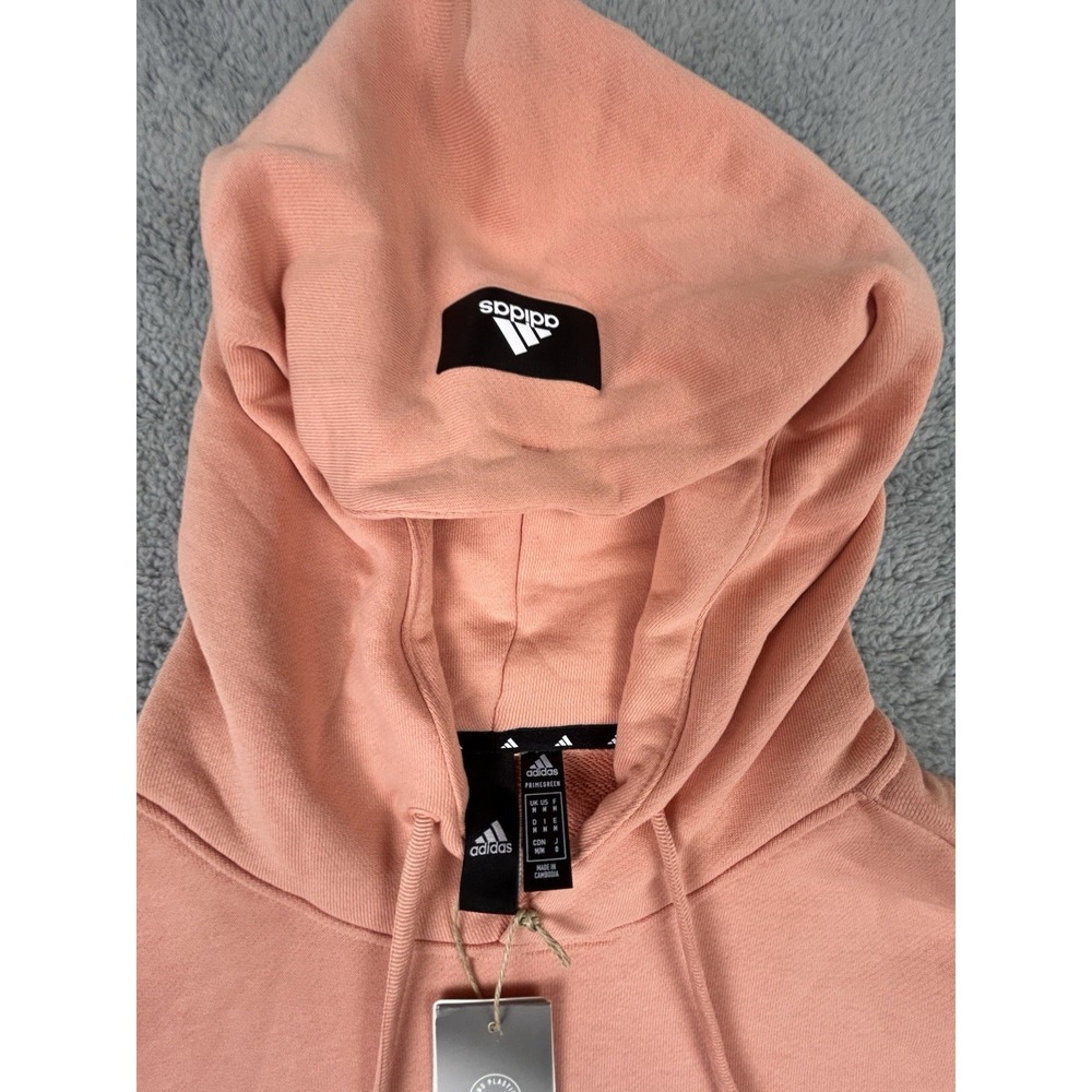 New adidas Mens Sportswear Future Icons 3-Stripes Hoodie Sz Medium Ambient Blush - Picture 3 of 9